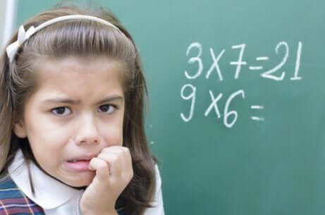 Anxiété face aux mathématiques.