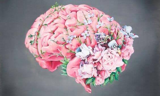 Cerveau et fleurs